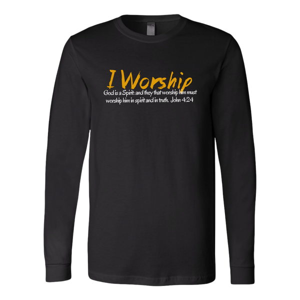 I Worship 2 Canvas LS Shirt