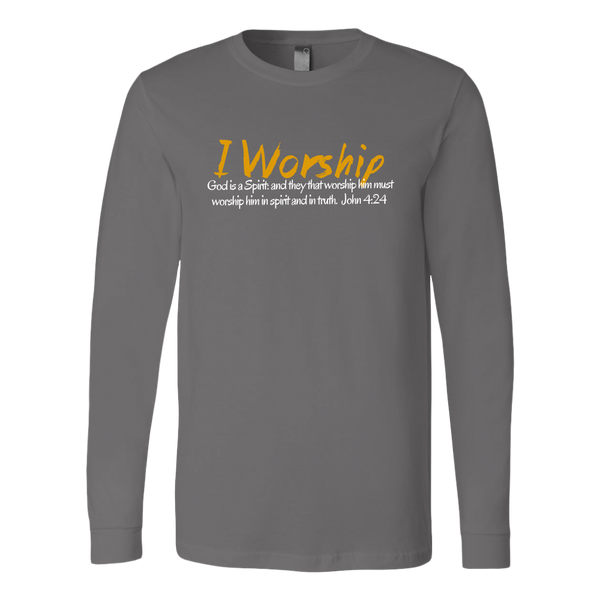 I Worship 2 Canvas LS Shirt