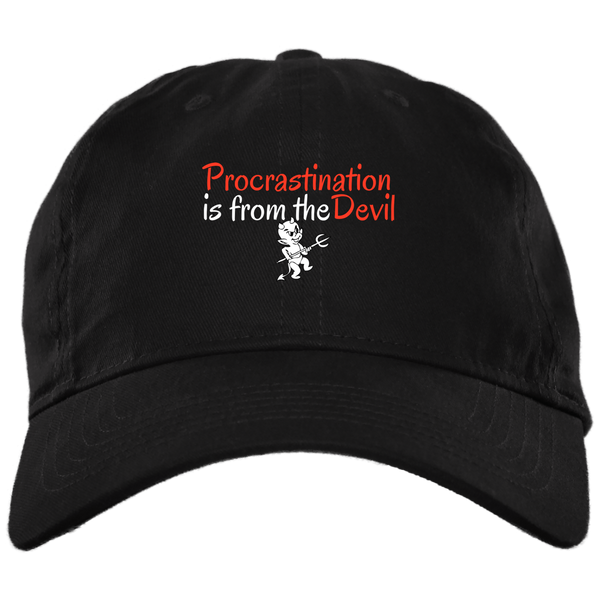 Procrastination 1gs BX001 Brushed Twill Unstructured Dad Cap