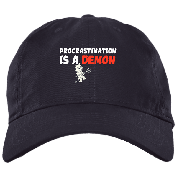 Procrastination 3 BX001 Brushed Twill Unstructured Dad Cap