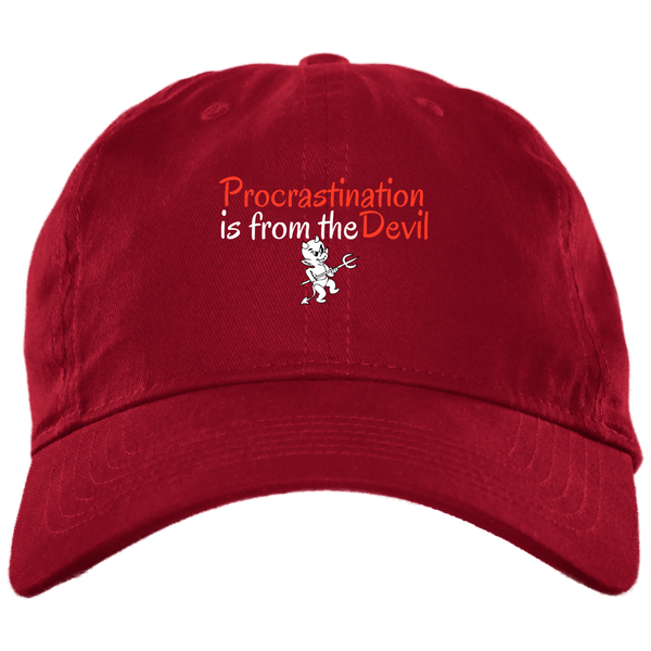 Procrastination 1gs BX001 Brushed Twill Unstructured Dad Cap
