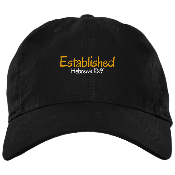 Established 3 BX001 Brushed Twill Unstructured Dad Cap