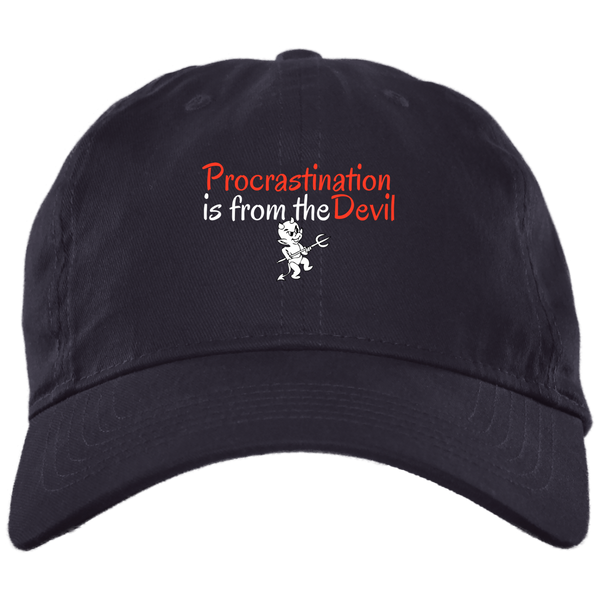 Procrastination 1gs BX001 Brushed Twill Unstructured Dad Cap