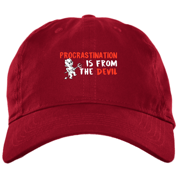 Procrastination 2 BX001 Brushed Twill Unstructured Dad Cap