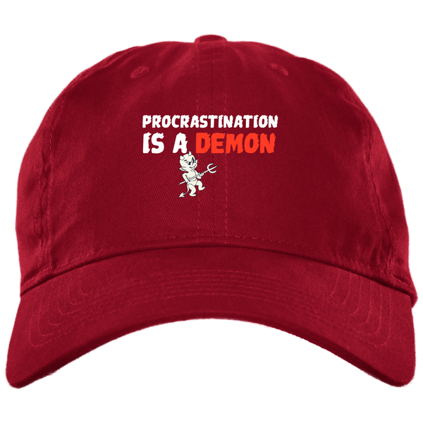 Procrastination 3 BX001 Brushed Twill Unstructured Dad Cap