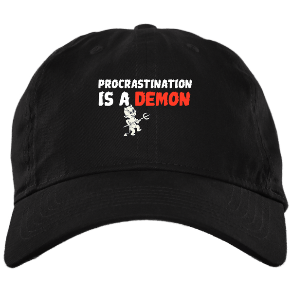 Procrastination 3 BX001 Brushed Twill Unstructured Dad Cap