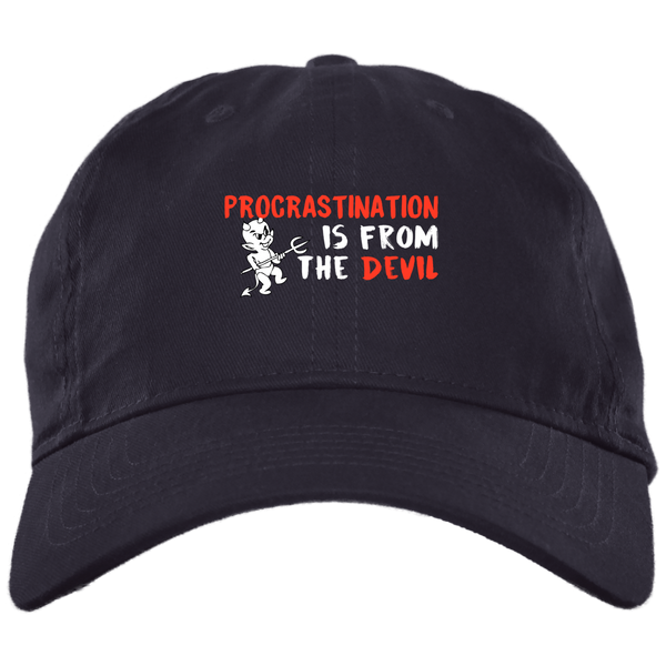 Procrastination 2 BX001 Brushed Twill Unstructured Dad Cap