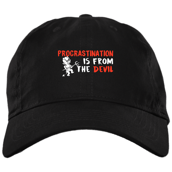 Procrastination 2 BX001 Brushed Twill Unstructured Dad Cap