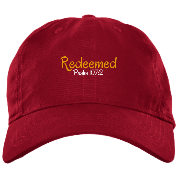 Redeemed 3 BX001 Brushed Twill Unstructured Dad Cap