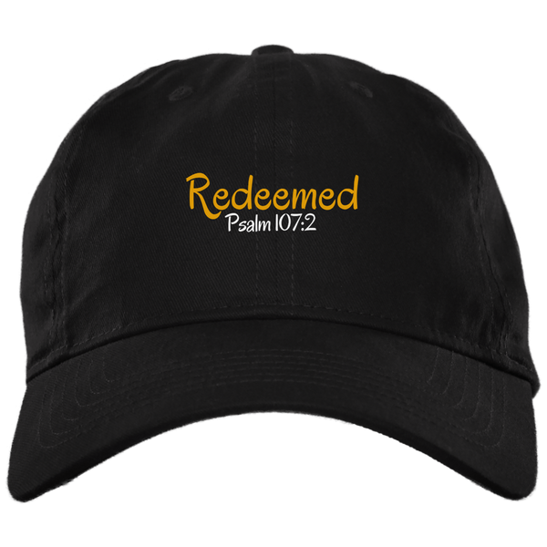 Redeemed 3 BX001 Brushed Twill Unstructured Dad Cap