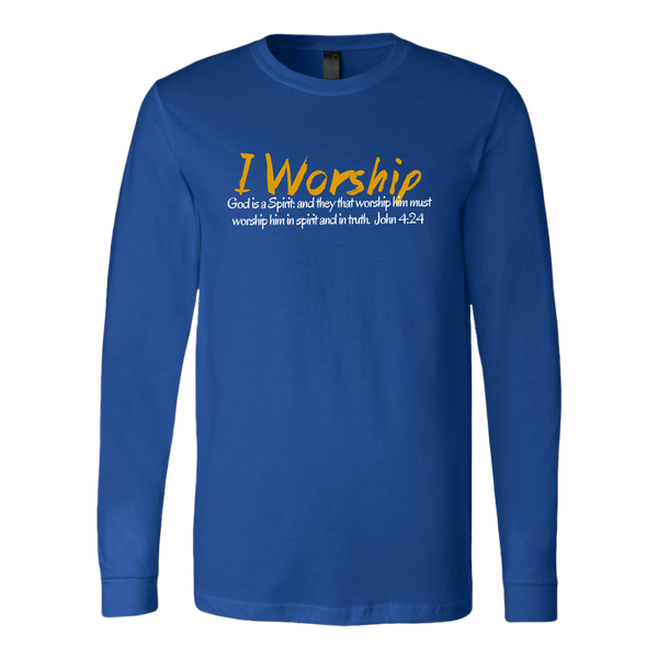 I Worship 2 Canvas LS Shirt