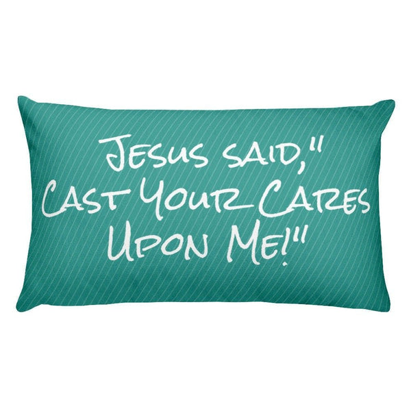 Cast Your Cares Rectangular Pillow