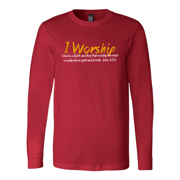 I Worship 2 Canvas LS Shirt